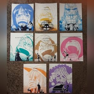 8 Canvas 8x10 Prints One-Piece Manga Anime Bright Color Character Art Decor Lot